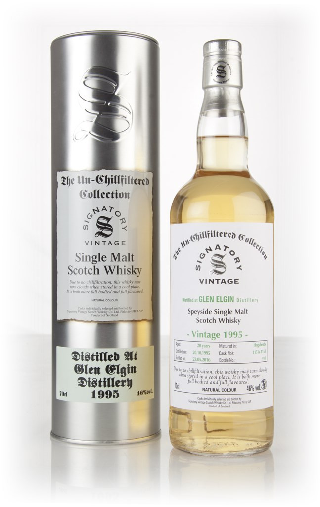 Glen Elgin 20 Year Old 1995 (cask 1151 & 1153) - Un-Chillfiltered Collection (Signatory) 70cl