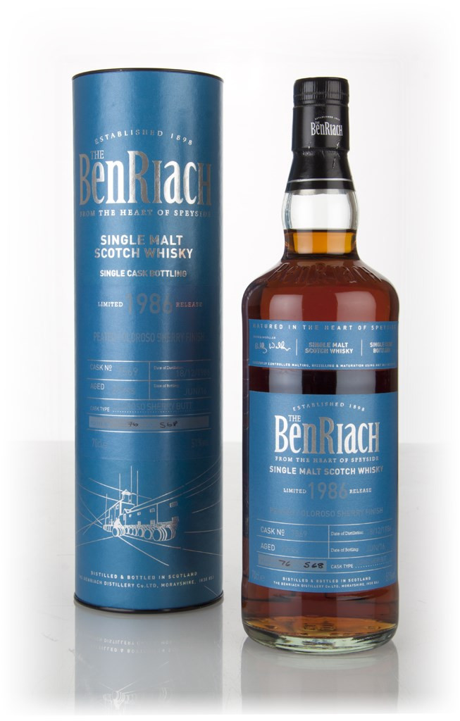 BenRiach 29 Year Old 1986 (cask 7569) - Peated, Oloroso Cask Finish 70cl