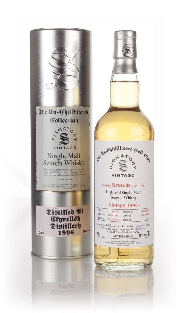 Clynelish 19 Year Old 1996 (casks 6401 & 6402) - Un-Chillfiltered Collection (Signatory) 70cl