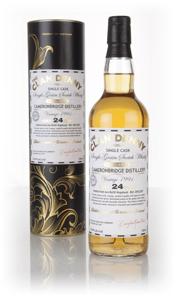 Cameronbridge 24 Year Old 1991 (cask 11207) - The Clan Denny (Douglas Laing) 70cl