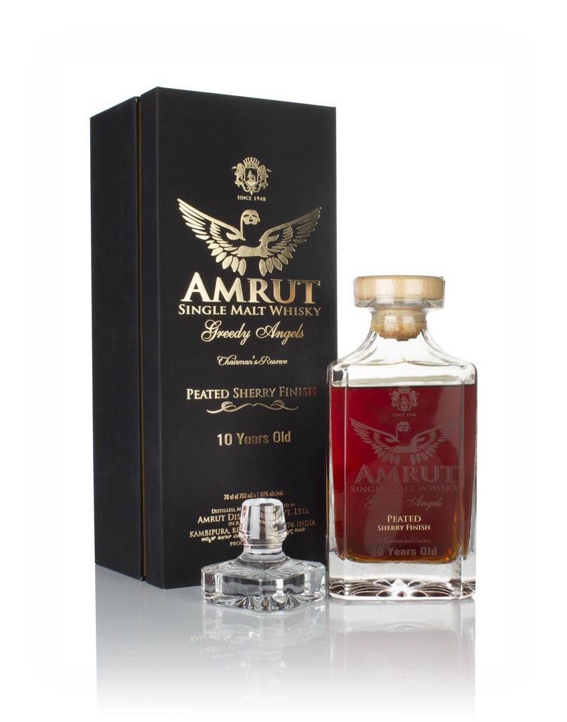 Amrut 10 Year Old Greedy Angels Peated Sherry Cask 70cl