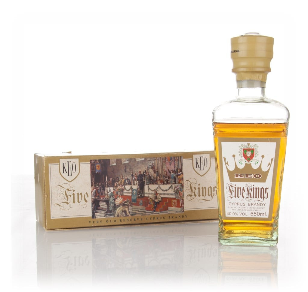 KEO Five Kings Cyprus Brandy - 1970s 65cl
