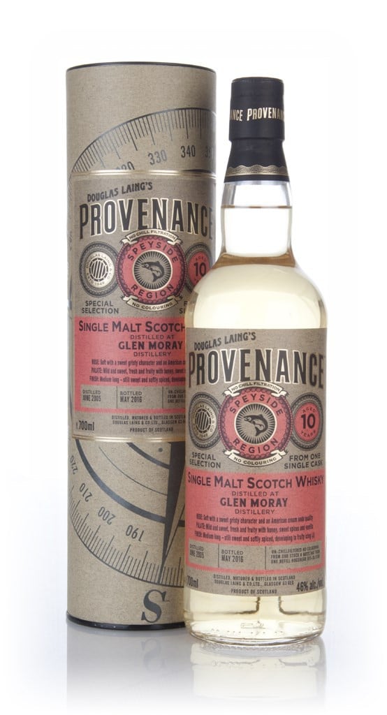 Glen Moray 10 Year Old 2005 (cask 11186) - Provenance (Douglas Laing) 70cl
