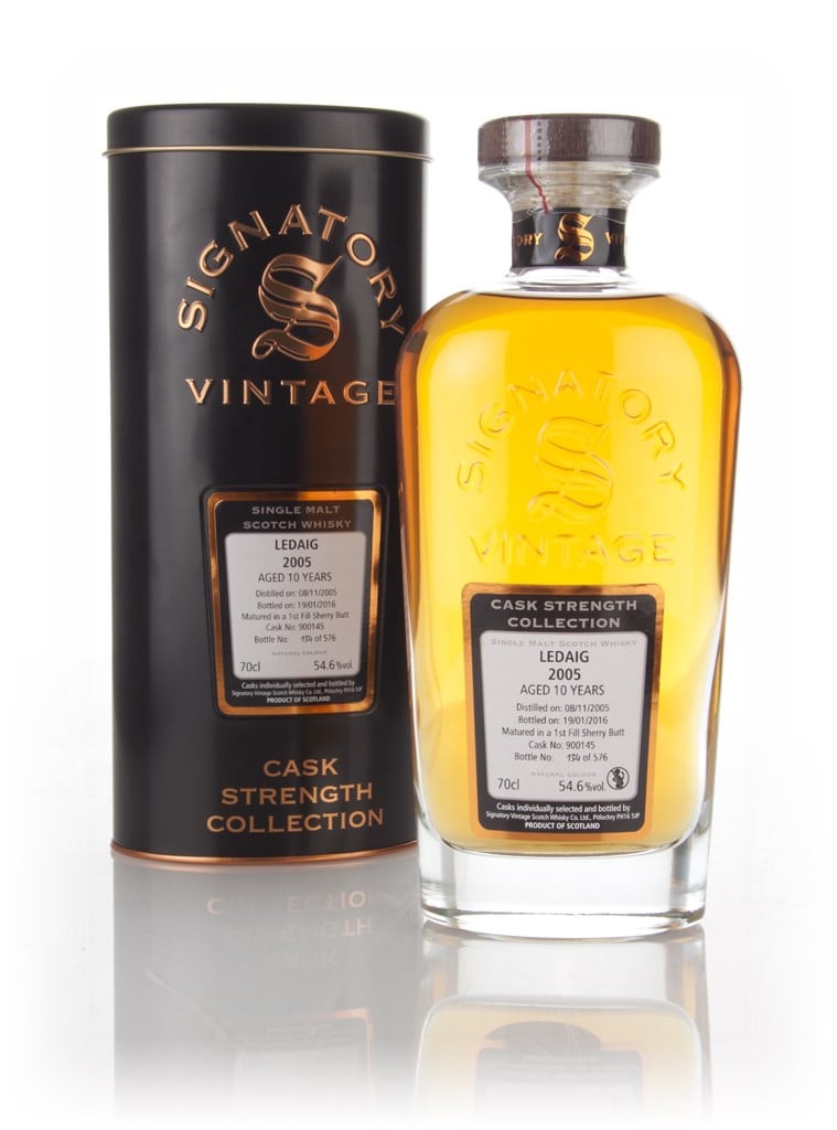 Ledaig 10 Year Old 2005 (cask 900145) - Cask Strength Collection (Signatory) 70cl