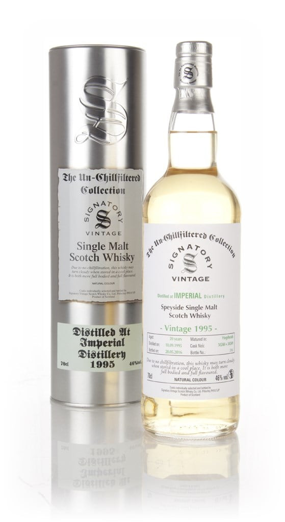 Imperial 20 Year Old 1995 (casks 50248 & 50249) - Un-Chillfiltered (Signatory) 70cl