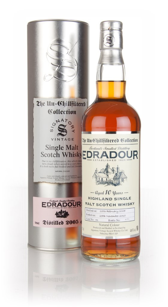 Edradour 10 Year Old 2005 (cask 41) - Un-Chillfiltered (Signatory) 70cl