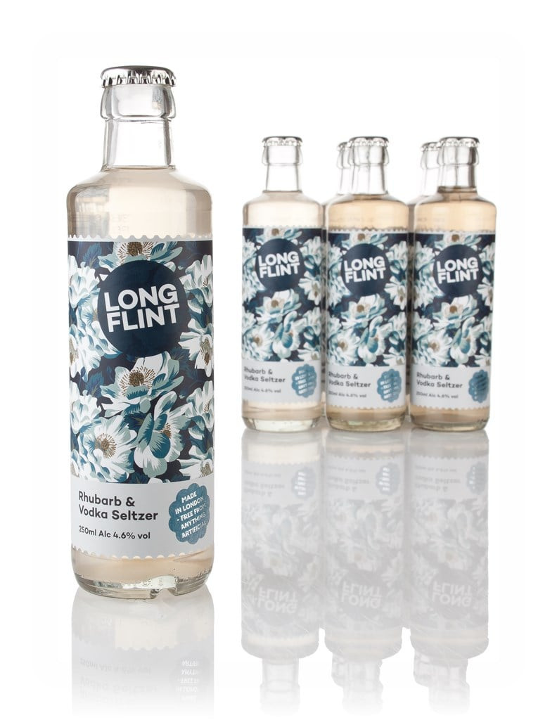 LongFlint Rhubarb & Vodka Seltzer (6 x 25cl) 150cl