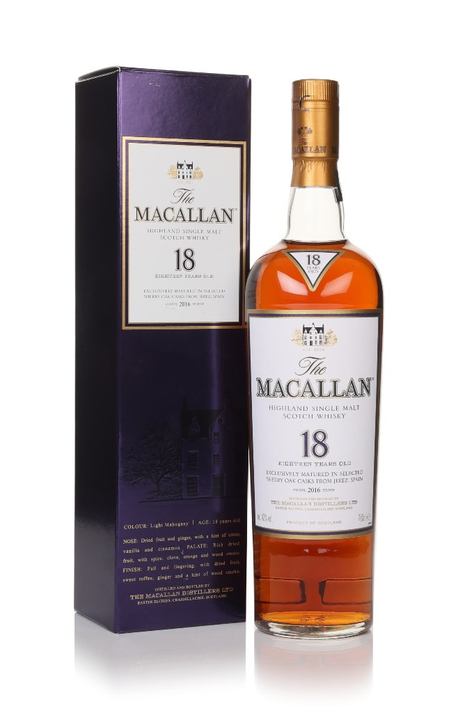The Macallan 18 Year Old Sherry Oak (2016 Release) 70cl Whisky