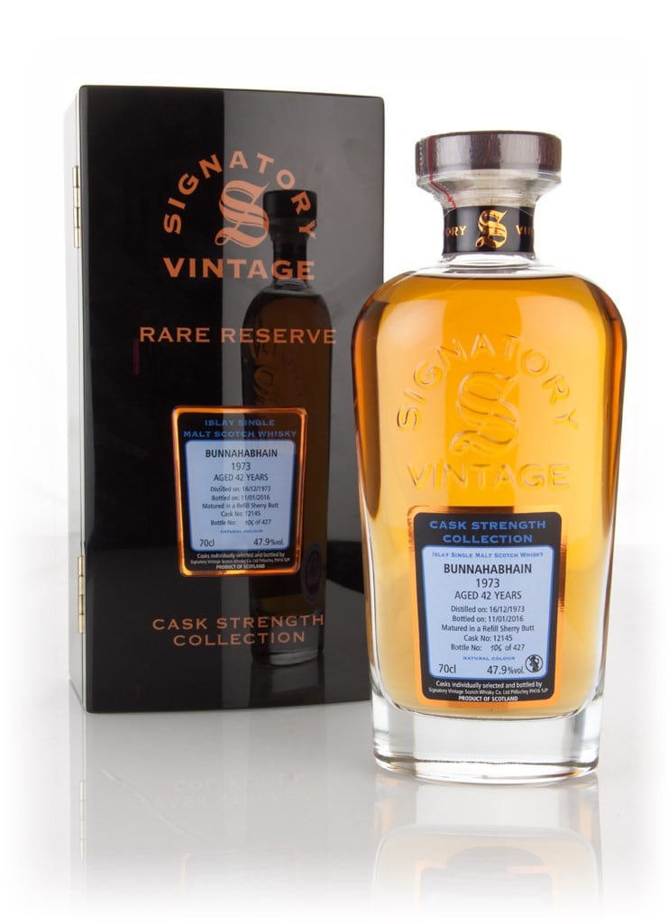 Bunnahabhain 42 Year Old 1973 (cask 12145) - Cask Strength Collection Rare Reserve (Signatory) 70cl