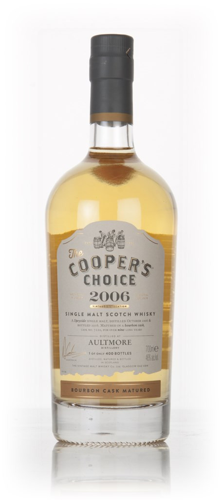Aultmore 9 Year Old 2006 (cask 7120) - The Cooper's Choice (The Vintage Malt Whisky Co.) 70cl
