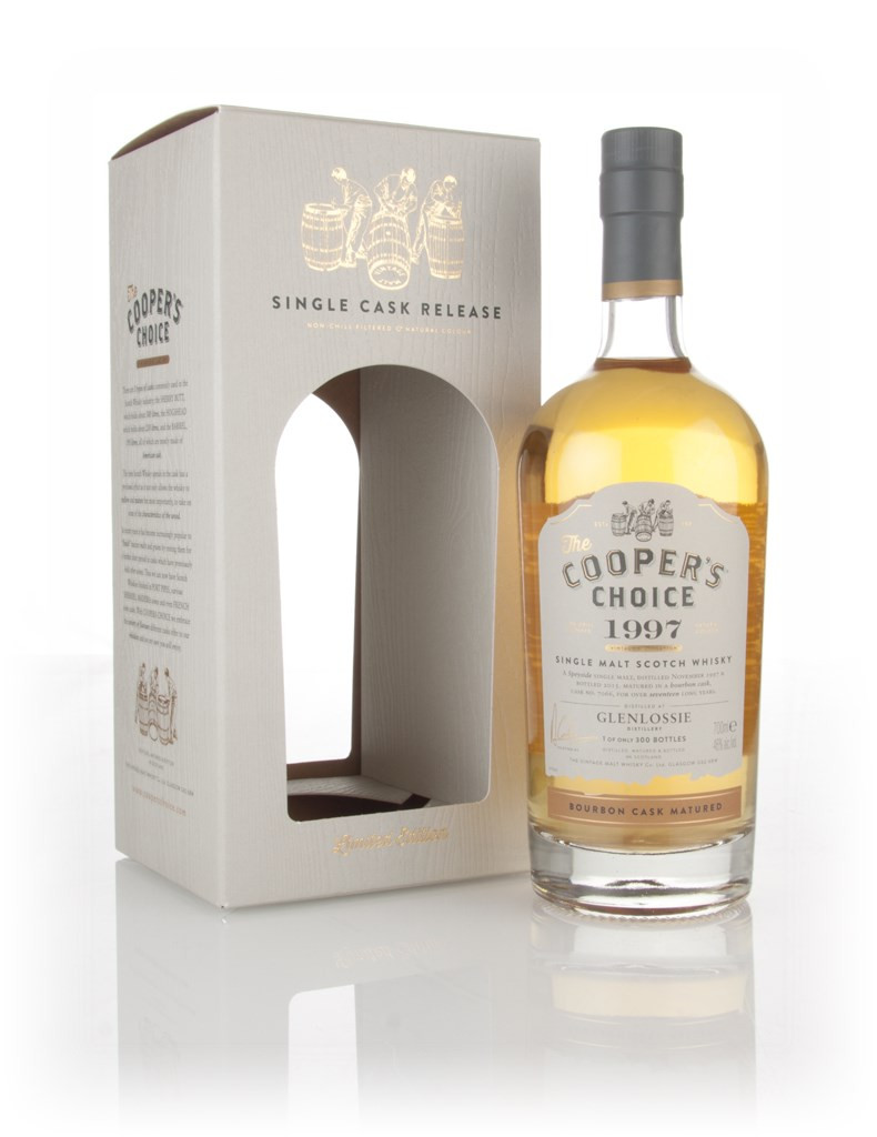 Glenlossie 17 Year Old 1997 (cask 7066) - The Cooper's Choice (The Vintage Malt Whisky Co.) 70cl