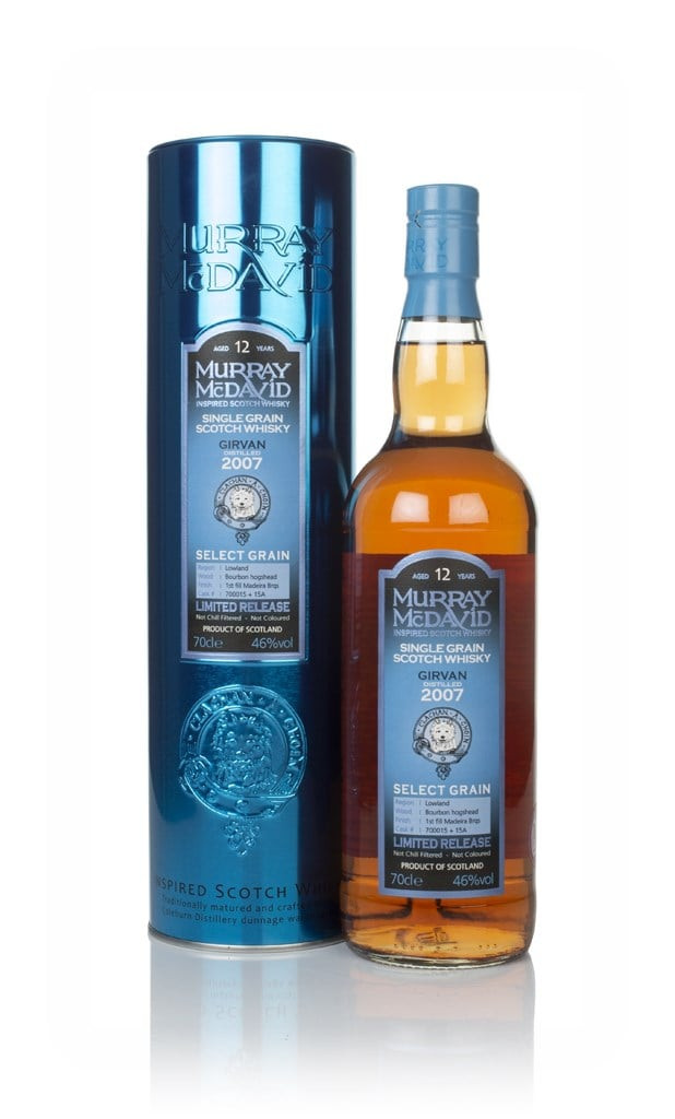 Girvan 12 Year Old 2007 (casks 700015 & 15A) - Select Grain (Murray McDavid) 70cl