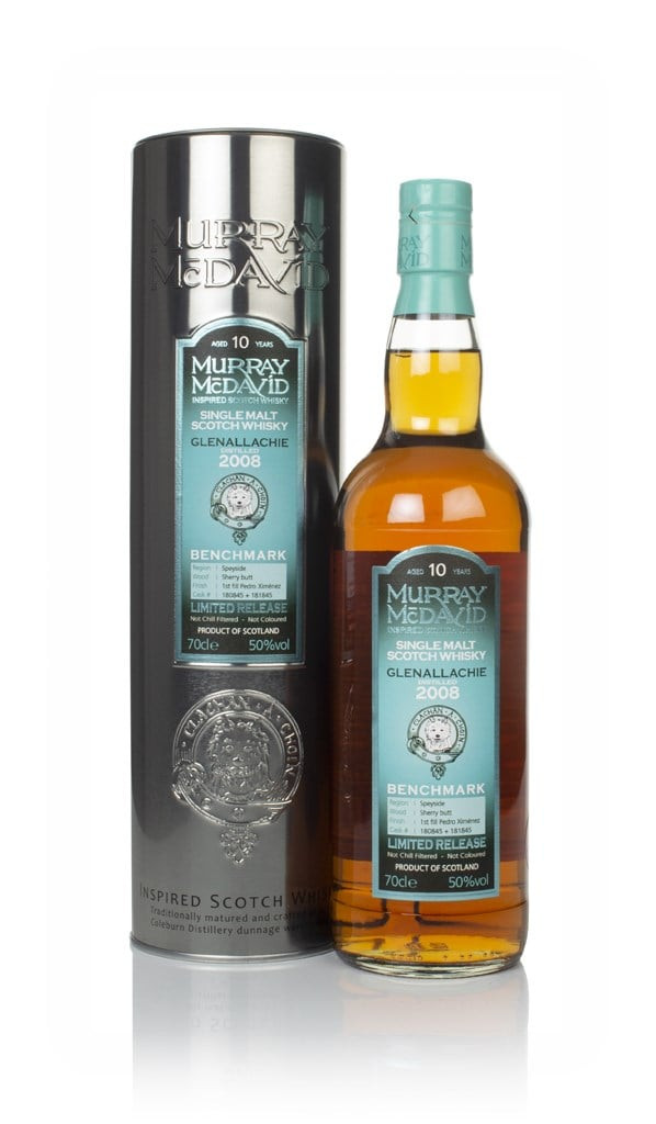 Glenallachie 10 Year Old 2008 (casks 180845 & 181845) - Benchmark (Murray McDavid) 70cl