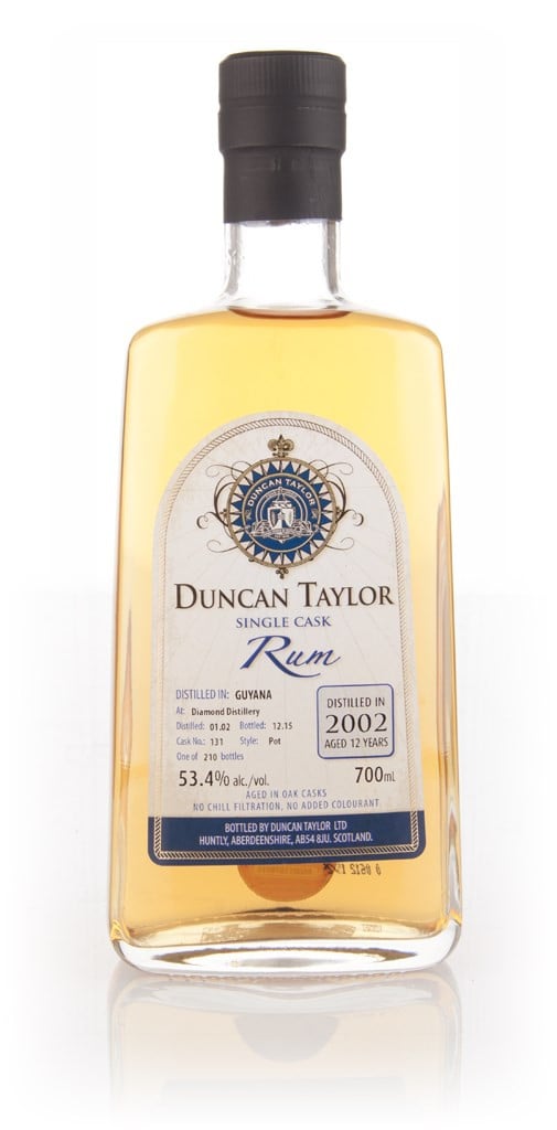 Diamond Distillery 12 Year Old 2002 (cask 131) - Single Cask Rum (Duncan Taylor) 70cl