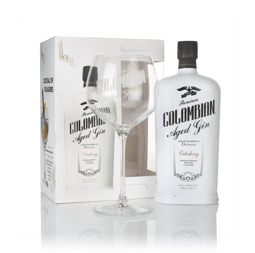 Dictador Ortodoxy Gin Gift Pack with Glass 70cl