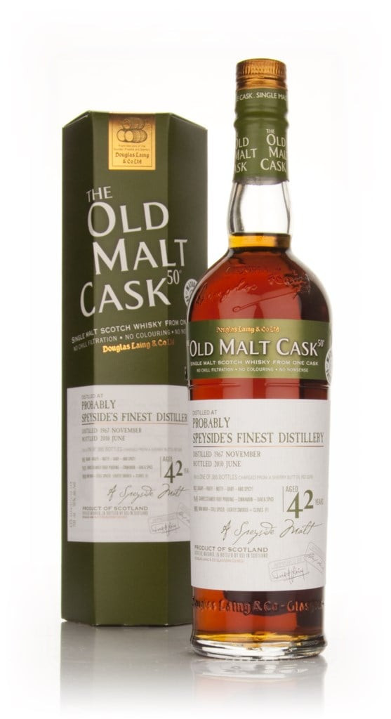 Probably Speyside's Finest Distillery 42 Year Old 1967 - Old Malt Cask (Douglas Laing) 70cl