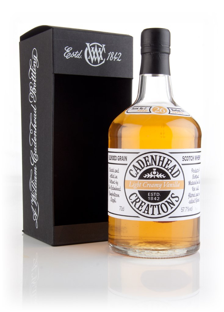 Light Creamy Vanilla 26 Year Old Cadenhead Creations 70cl