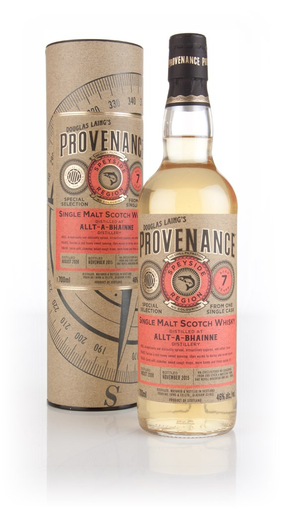 Allt-á-Bhainne 7 Year Old 2008 (cask 10985) - Provenance (Douglas Laing) 70cl