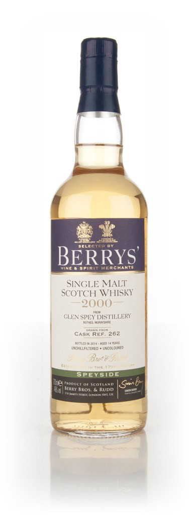 Glen Spey 14 Year Old 2000 (cask 262) (Berry Bros. & Rudd) 70cl