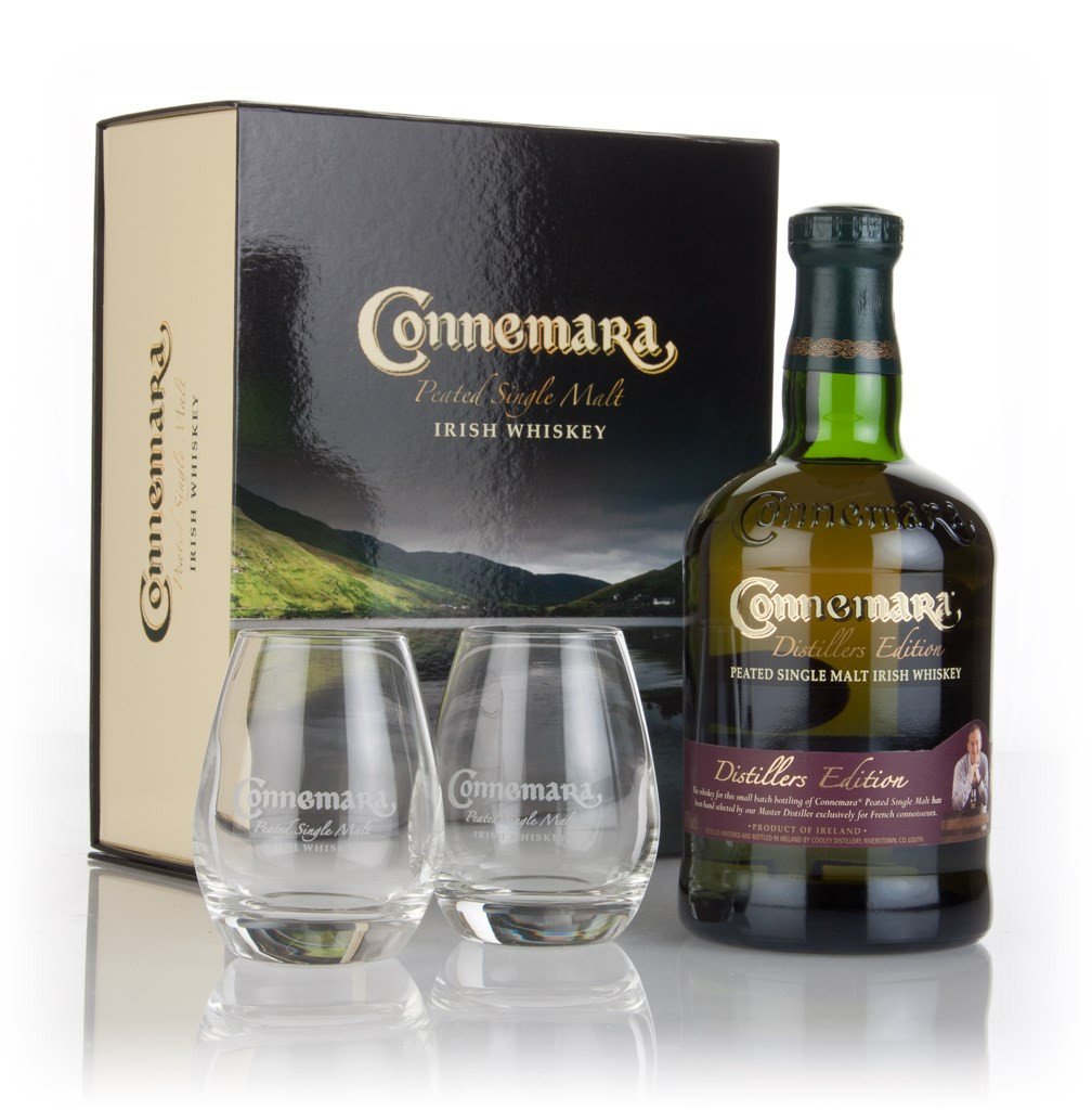 Connemara Distillers Edition with 2x Glasses 70cl