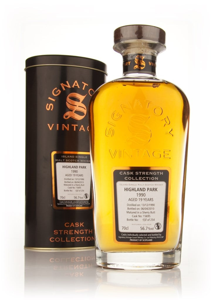Highland Park 19 Year Old 1990 Cask 15695 - Cask Strength Collection (Signatory) 70cl