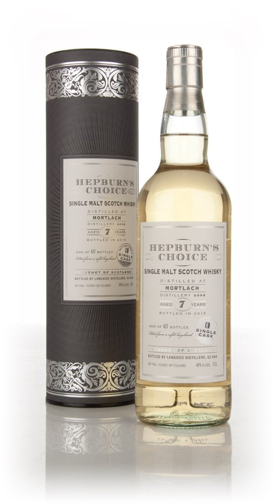Mortlach 7 Year Old 2008 - Hepburn's Choice (Langside) 70cl