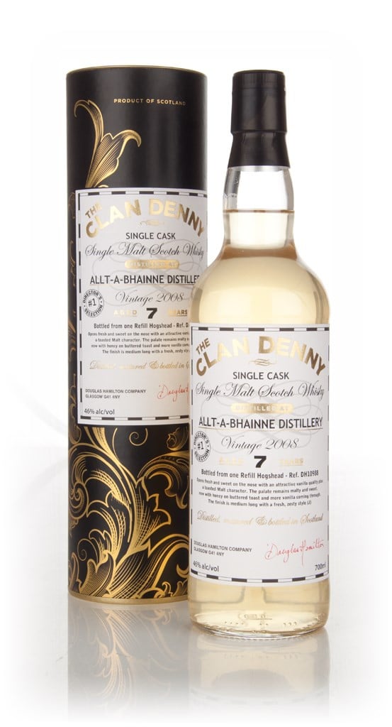 Allt-a-Bhainne 7 Year Old 2008 (cask 10988) - The Clan Denny (Douglas Laing) 70cl