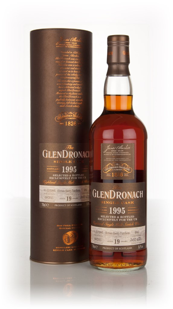 GlenDronach 19 Year Old 1995 (cask 4923) 70cl