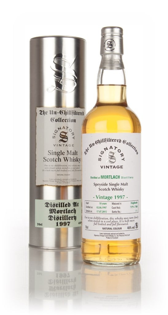 Mortlach 18 Year Old 1997 (casks 7179 + 7180) - Un-Chillfiltered Collection (Signatory) 70cl