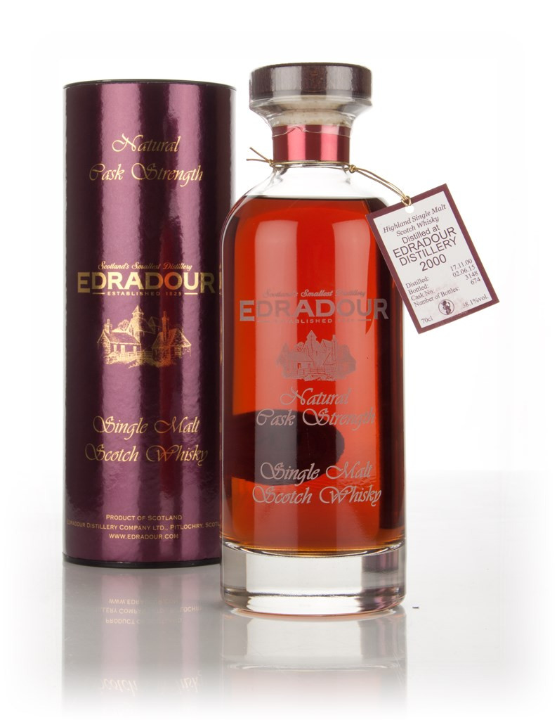 Edradour 14 Year Old 2000 (cask 3148) Natural Cask Strength - Ibisco Decanter 70cl