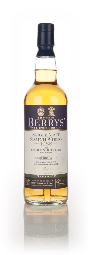 Speyburn 26 Year Old 1988 (cask 2114) (Berry Bros. & Rudd) 70cl