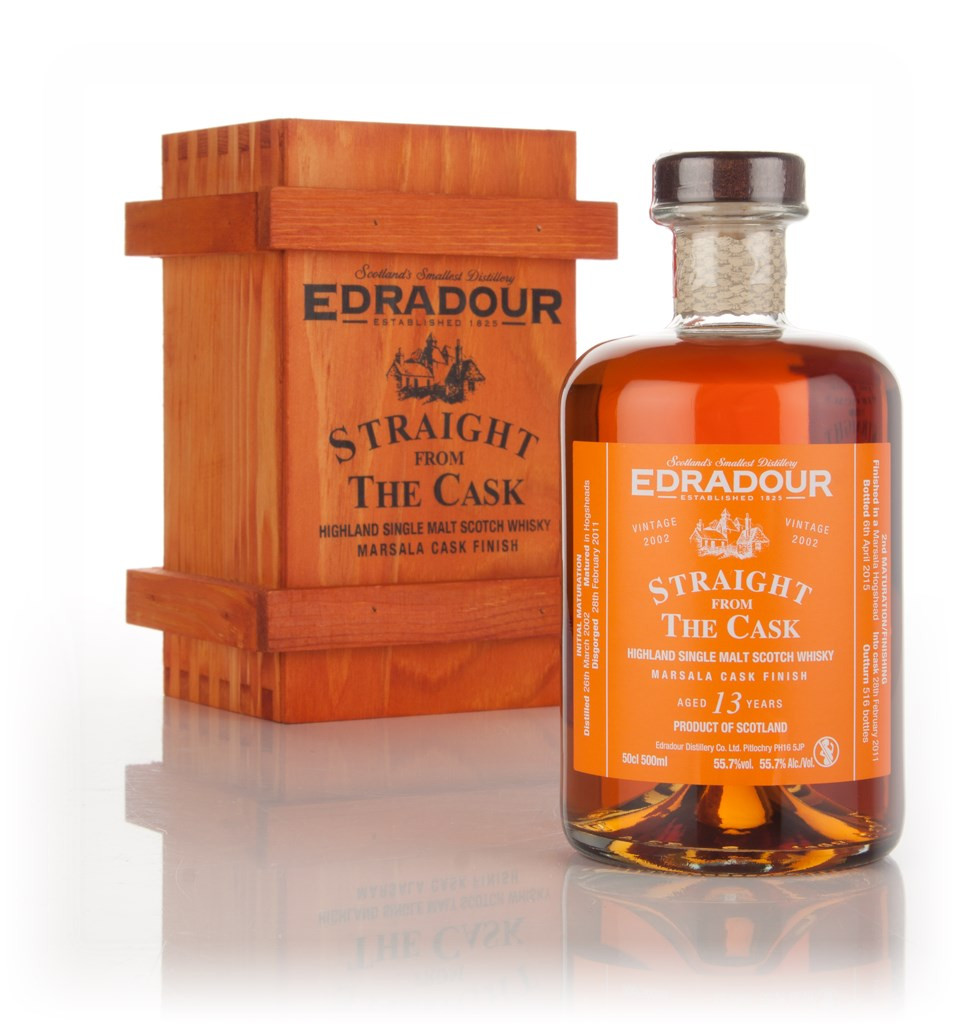Edradour 13 Year Old 2002 Marsala Cask Finish - Straight from the Cask (55.7%) 50cl