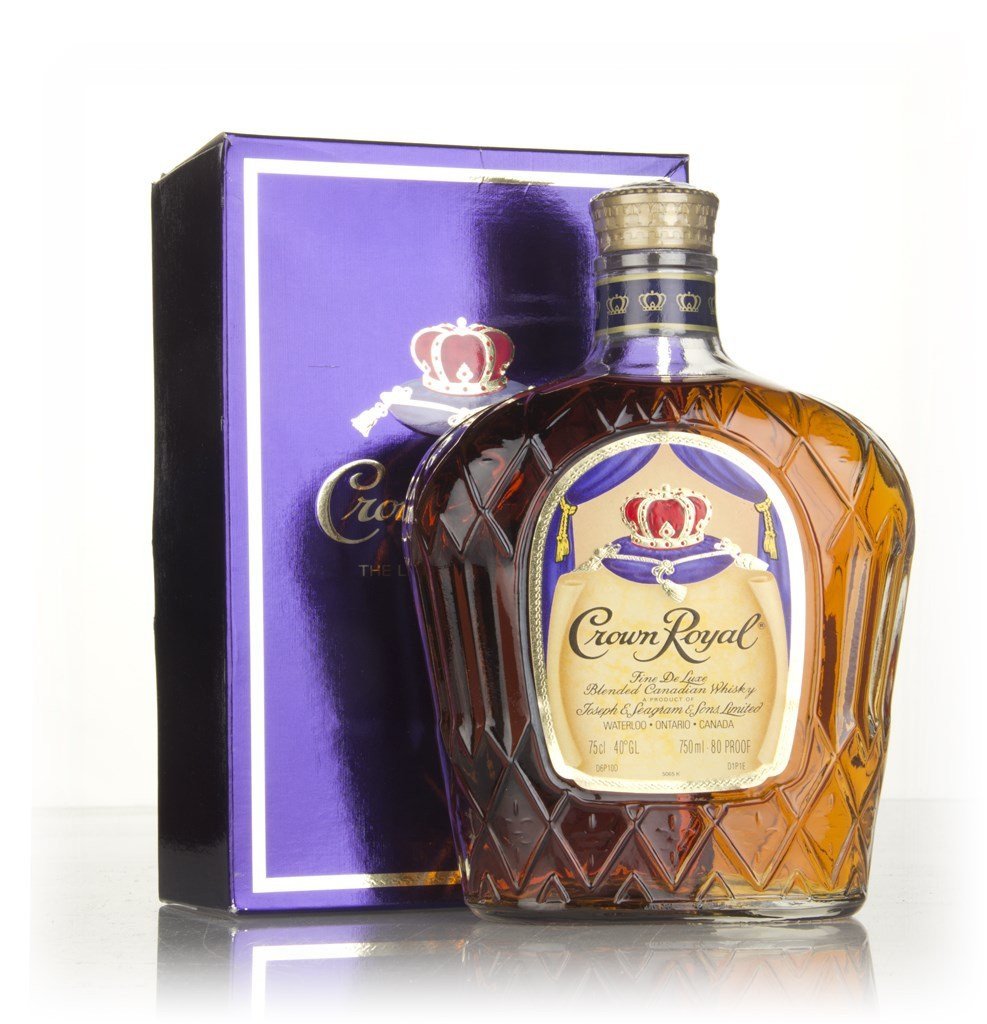 Crown Royal Canadian Whisky - 1980s 75cl
