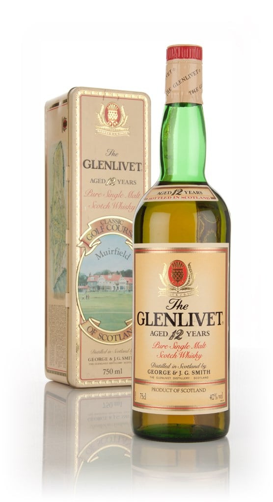 The Glenlivet 12 Year Old - Classic Golf Courses of Scotland (Muirfield) - 1980s 75cl