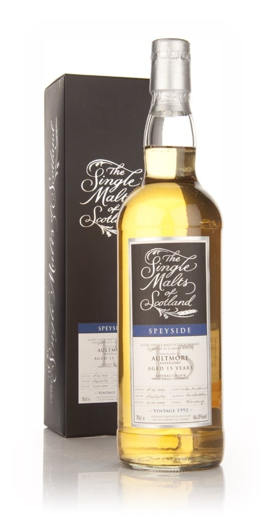 Aultmore 15 Year Old 1992 - Single Malts of Scotland (Speciality Drinks) 70cl