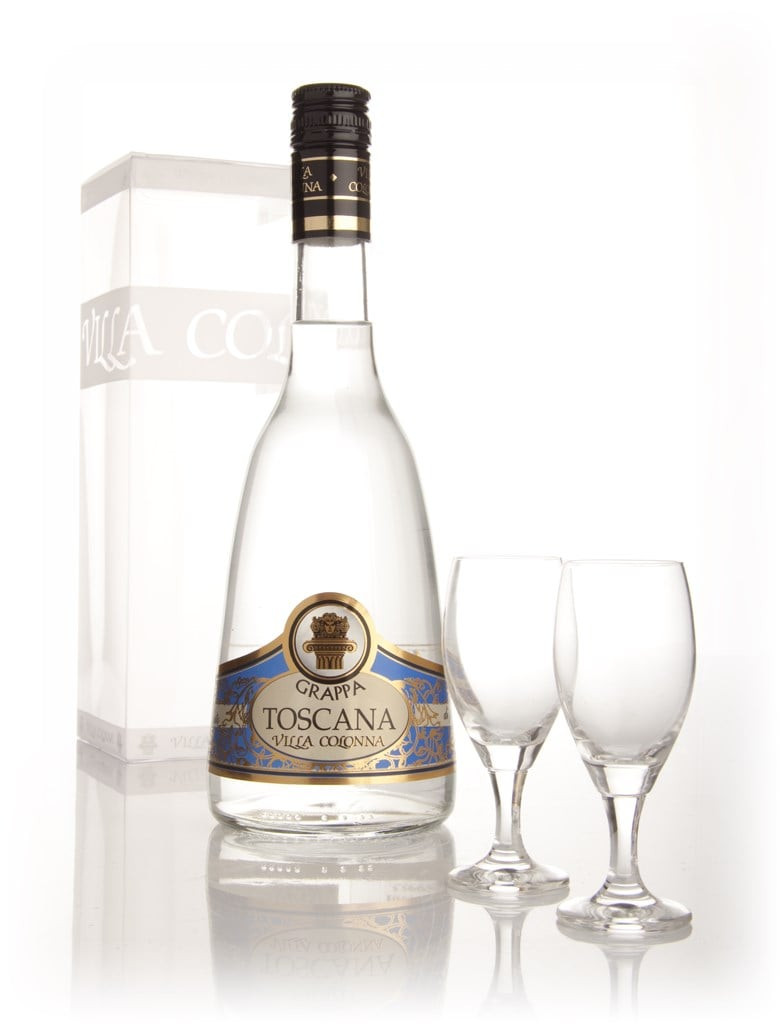 Villa Colonna Grappa Toscana With Two Glasses 70cl