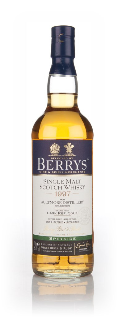 Aultmore 16 Year Old 1997 (cask 3581) (Berry Bros & Rudd) 70cl