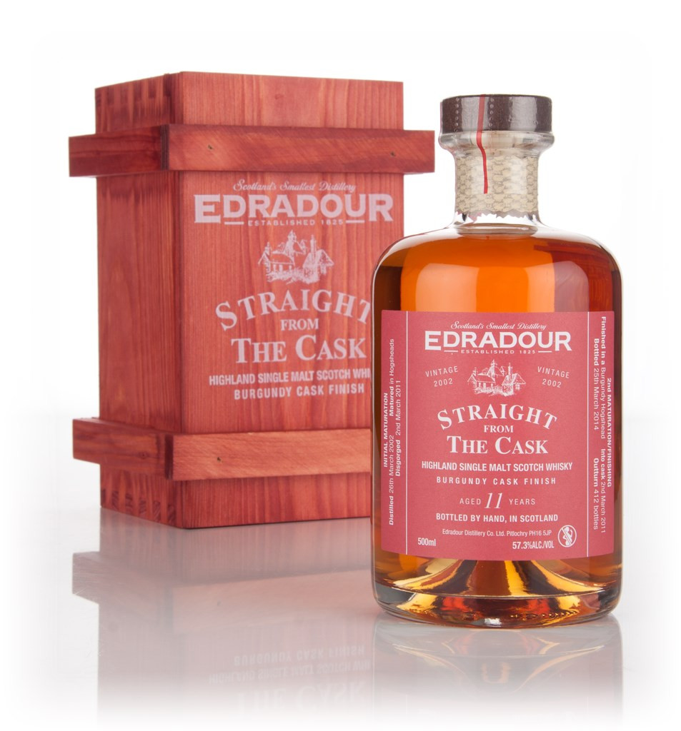 Edradour 11 Year Old 2002 Burgundy Cask Finish - Straight from the Cask 57.3% 50cl