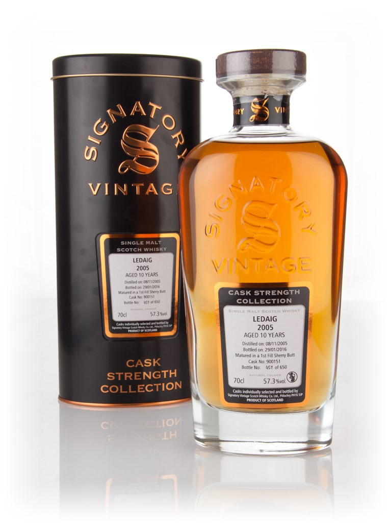 Ledaig 10 Year Old 2005 (cask 900151) - Cask Strength Collection (Signatory) 70cl