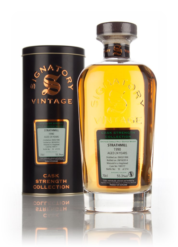Strathmill 24 Year Old 1990 (cask 100177) - Cask Strength Collection (Signatory) 70cl