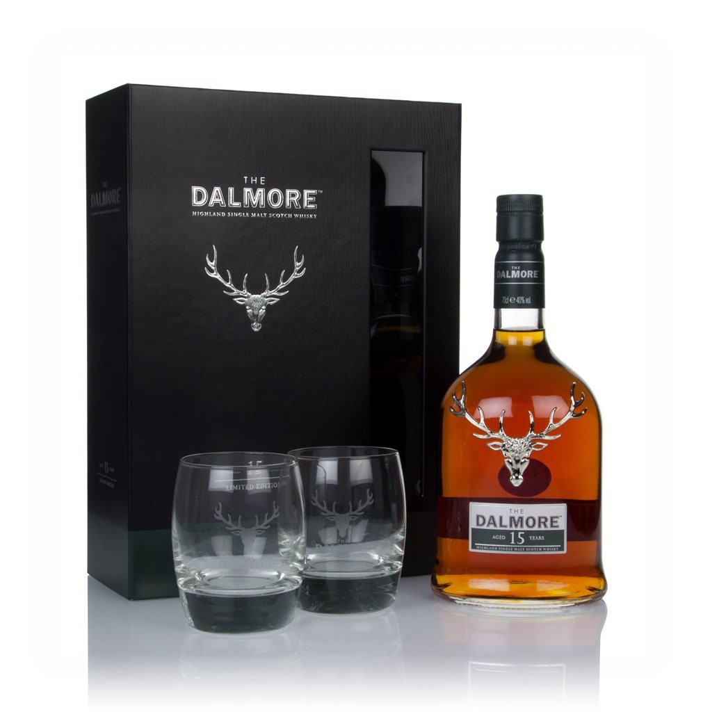 Dalmore 15 Year Old Gift Pack with 2x Glasses 70cl