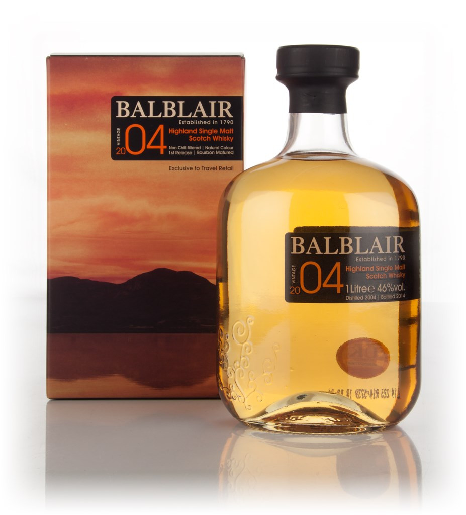 Balblair 2004 Bourbon Matured - 1st Release 100cl