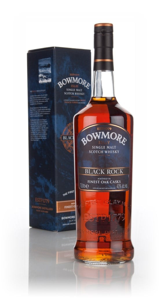 ウイスキー BOWMORE BLACK ROCK& MACALLAN SELECT OAK Bowmore Black Rock (1L) 100cl Whisky | Master Of Malt