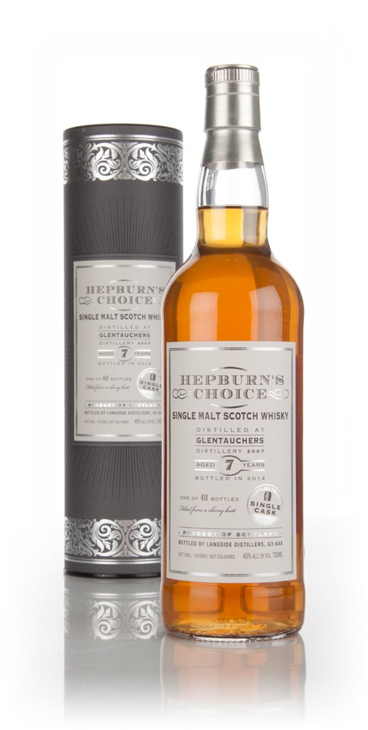 Glentauchers 7 Year Old 2007 - Hepburn's Choice (Langside) 70cl