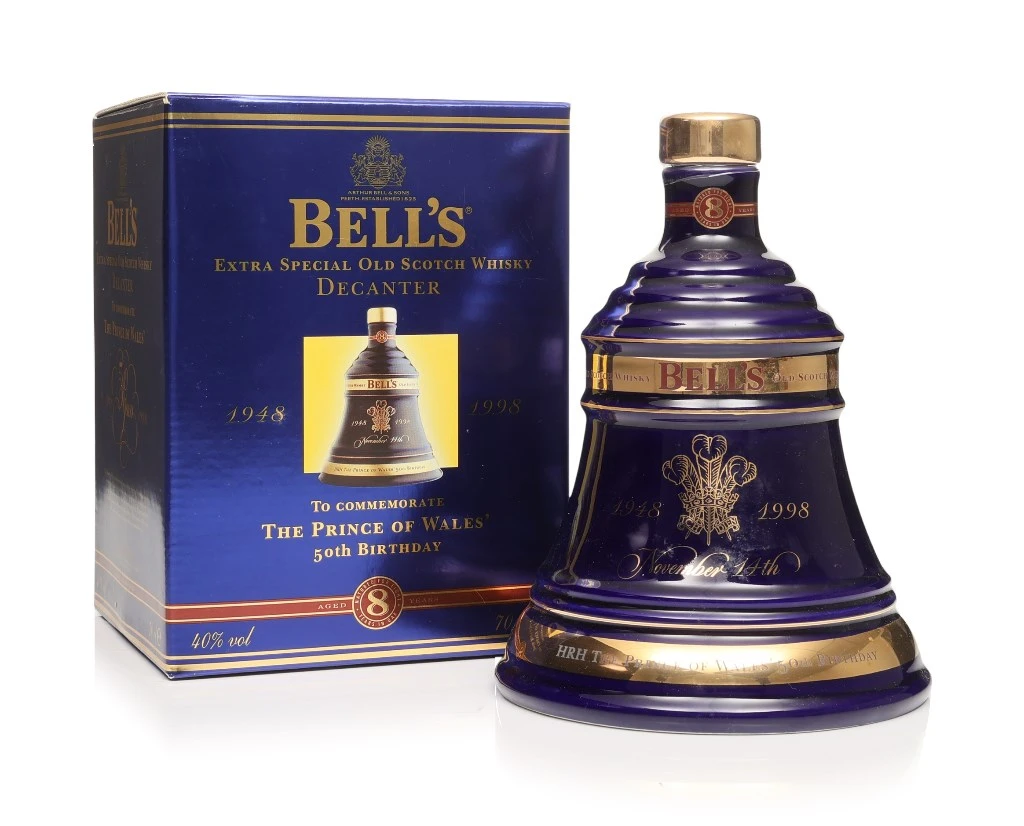 Bell's Prince Of Wales 50th Birthday Decanter - 1998