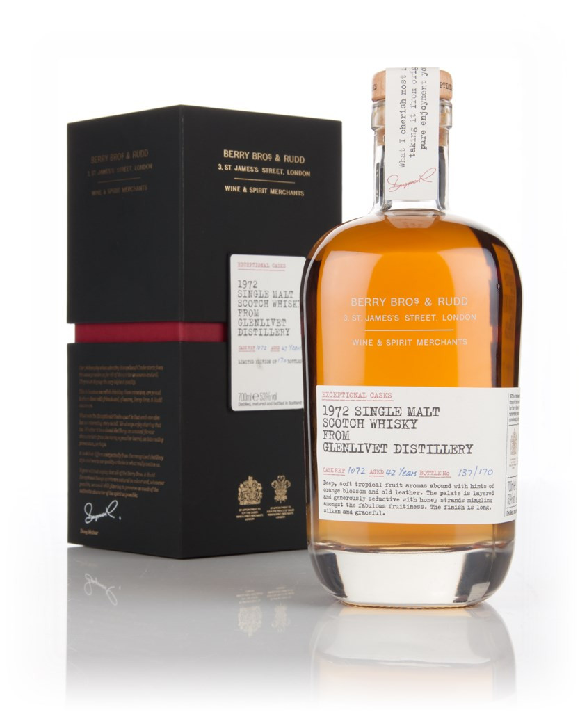Glenlivet 42 Year Old 1972 (cask 1072) - Exceptional Casks (Berry Bros. & Rudd) 70cl