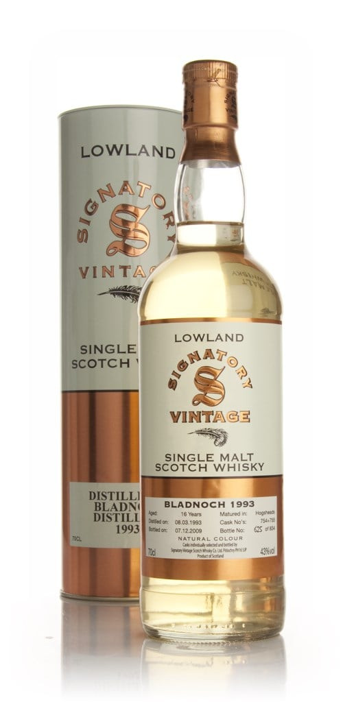Bladnoch 16 Year Old 1993 (Signatory) 70cl