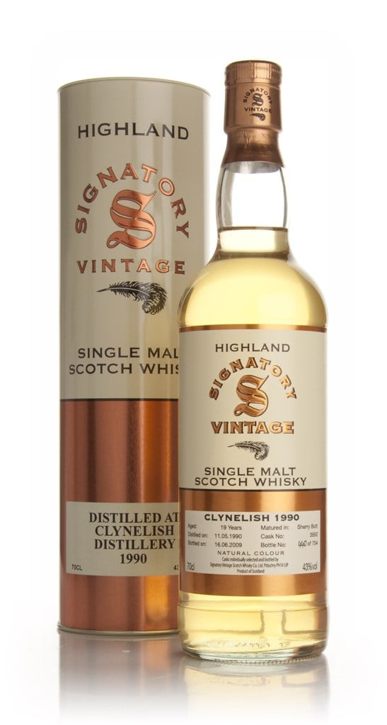 Clynelish 19 Year Old 1990 (Signatory) 70cl