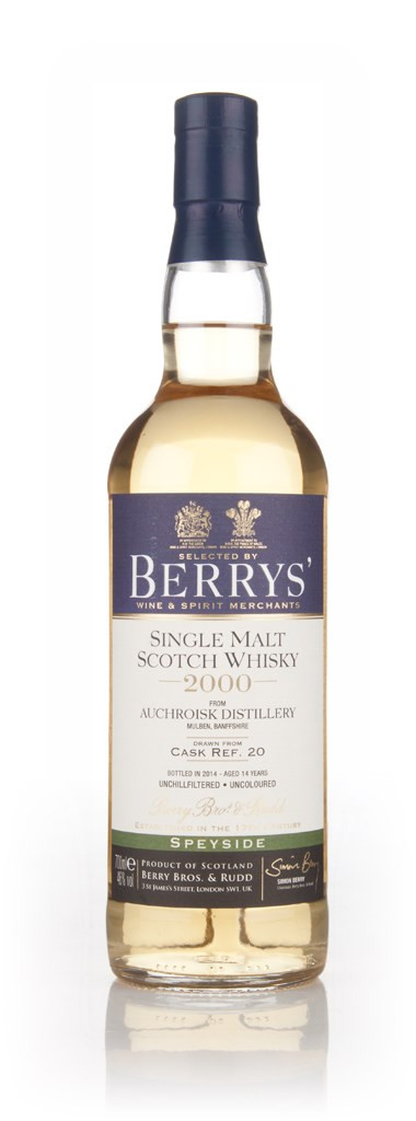 Auchroisk 14 Year Old 2000 (cask 20) - (Berry Bros. & Rudd) 70cl