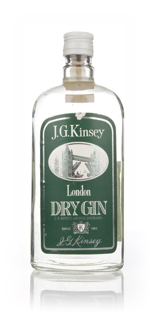 J.G. Kinsey London Dry Gin - early 1980s 75cl